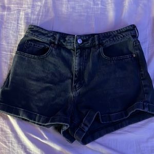 black pacsun denim shorts